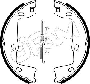 Cifam 153-302K - Bremžu loku kompl., Stāvbremze www.autospares.lv