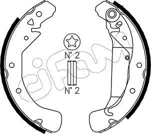 Cifam 153-311 - Brake Shoe Set www.autospares.lv