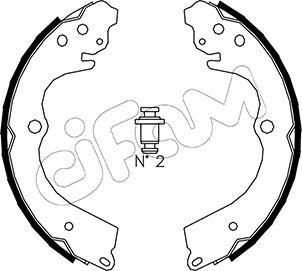 Cifam 153-384 - Bremžu loku komplekts www.autospares.lv