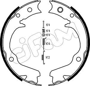 Cifam 153-386K - Bremžu loku kompl., Stāvbremze www.autospares.lv