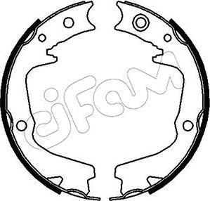 Cifam 153-387 - Brake Shoe Set, parking brake www.autospares.lv