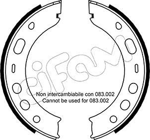 Cifam 153-336 - Bremžu loku kompl., Stāvbremze www.autospares.lv