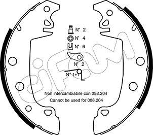 Cifam 153-324K - Brake Shoe Set www.autospares.lv