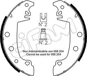 Cifam 153-324 - Brake Shoe Set www.autospares.lv