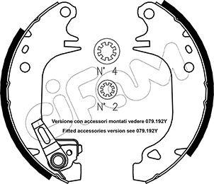 Cifam 153-320Y - Bremžu loku komplekts www.autospares.lv