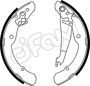 Cifam 153-379 - Bremžu loku komplekts autospares.lv