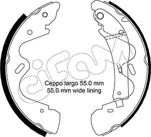 Cifam 153-291 - Bremžu loku komplekts autospares.lv