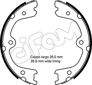 Cifam 153-298 - Bremžu loku kompl., Stāvbremze www.autospares.lv