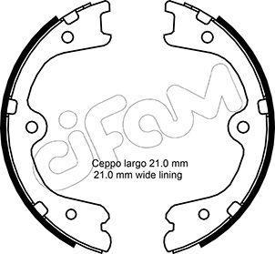 Cifam 153-297 - Bremžu loku kompl., Stāvbremze www.autospares.lv