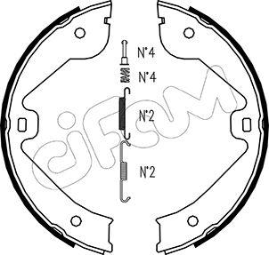 Cifam 153-244K - Bremžu loku kompl., Stāvbremze www.autospares.lv