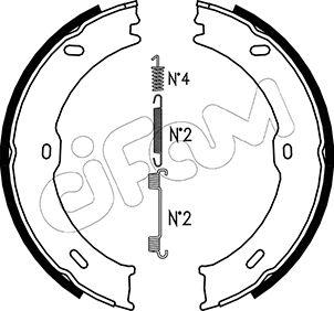 Cifam 153-246K - Bremžu loku kompl., Stāvbremze www.autospares.lv