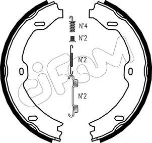 Cifam 153-243K - Bremžu loku kompl., Stāvbremze www.autospares.lv