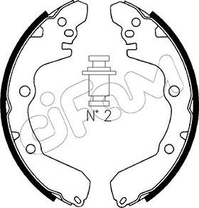 Cifam 153-256 - Bremžu loku komplekts autospares.lv