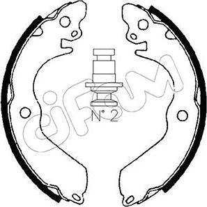 Cifam 153-258 - Bremžu loku komplekts autospares.lv