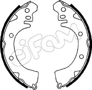 Cifam 153-252 - Bremžu loku komplekts autospares.lv