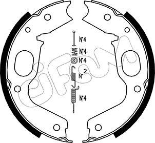 Cifam 153-264K - Bremžu loku kompl., Stāvbremze www.autospares.lv