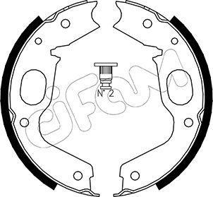 Cifam 153-264 - Bremžu loku kompl., Stāvbremze www.autospares.lv