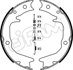 Cifam 153-265K - Bremžu loku kompl., Stāvbremze www.autospares.lv