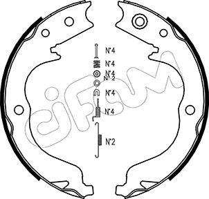 Cifam 153-268K - Bremžu loku kompl., Stāvbremze www.autospares.lv