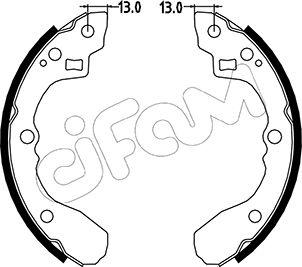 Cifam 153-213 - Bremžu loku komplekts www.autospares.lv