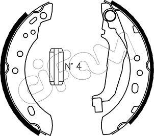 Cifam 153-284 - Bremžu loku komplekts autospares.lv