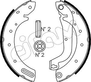 Cifam 153-287 - Bremžu loku komplekts autospares.lv