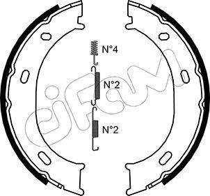 Cifam 153-239K - Bremžu loku kompl., Stāvbremze www.autospares.lv