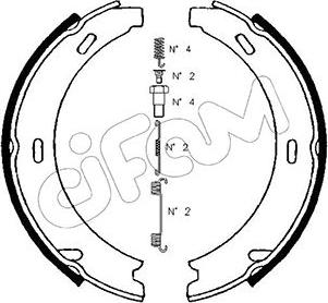 Cifam 153-234K - Bremžu loku kompl., Stāvbremze www.autospares.lv