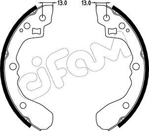 Cifam 153-220 - Bremžu loku komplekts www.autospares.lv