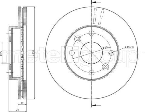 Cifam 800-959 - Bremžu diski www.autospares.lv