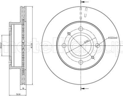 Cifam 800-905 - Bremžu diski www.autospares.lv