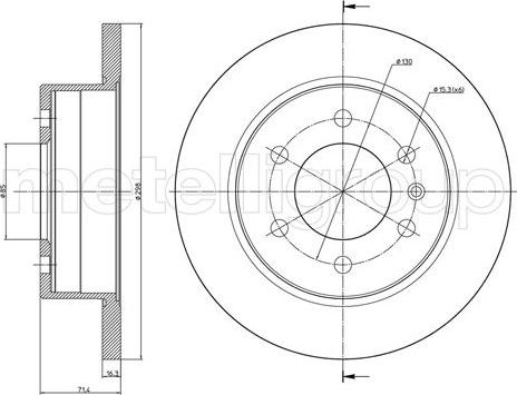 Cifam 800-936 - Bremžu diski www.autospares.lv