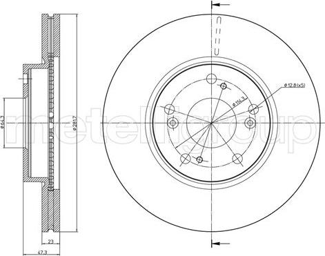 Cifam 800-932C - Bremžu diski www.autospares.lv