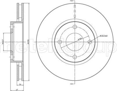 Cifam 800-498 - Bremžu diski www.autospares.lv