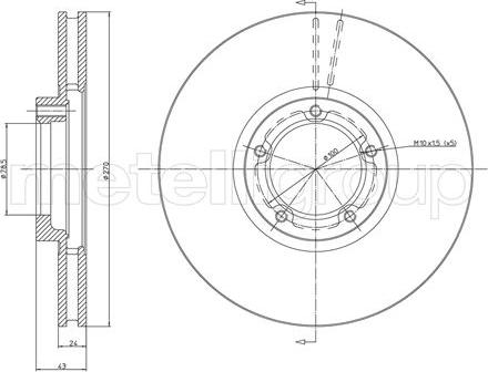 Cifam 800-458 - Bremžu diski www.autospares.lv