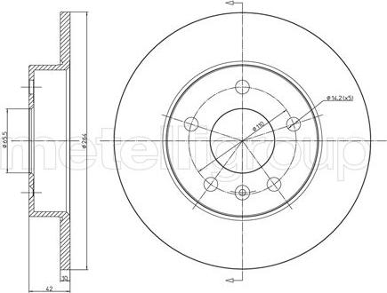 Cifam 800-489C - Brake Disc www.autospares.lv