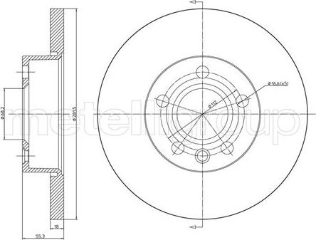 Cifam 800-484 - Тормозной диск www.autospares.lv