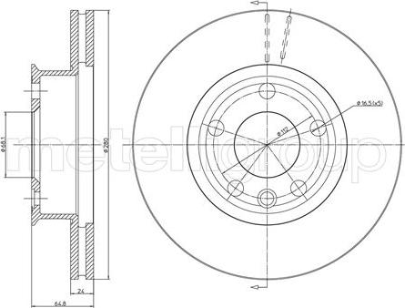 Cifam 800-437 - Bremžu diski www.autospares.lv