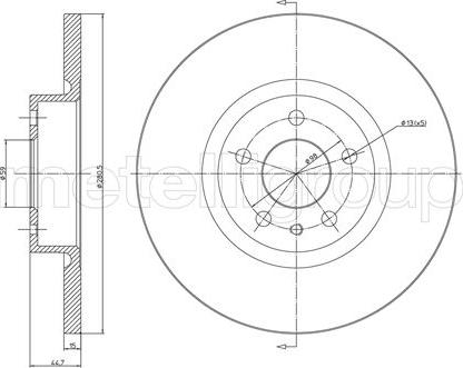 Cifam 800-472C - Bremžu diski www.autospares.lv