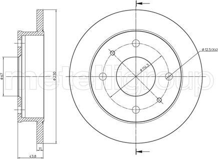 Cifam 800-594 - Bremžu diski www.autospares.lv