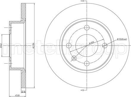 Cifam 800-551 - Bremžu diski www.autospares.lv