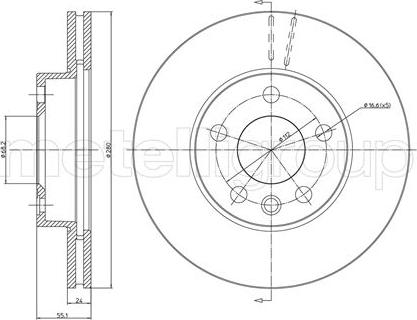 Cifam 800-507 - Bremžu diski www.autospares.lv