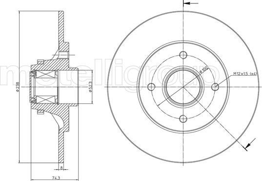 Cifam 800-516 - Bremžu diski autospares.lv