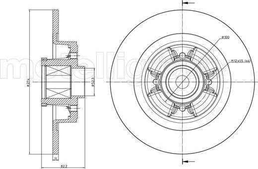 Cifam 800-584 - Bremžu diski www.autospares.lv