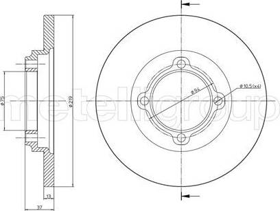 Cifam 800-536 - Bremžu diski www.autospares.lv