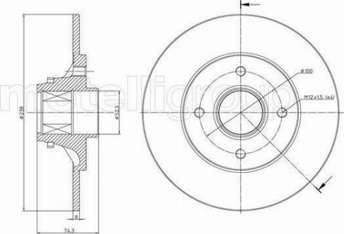 Cifam 800-537 - Bremžu diski autospares.lv