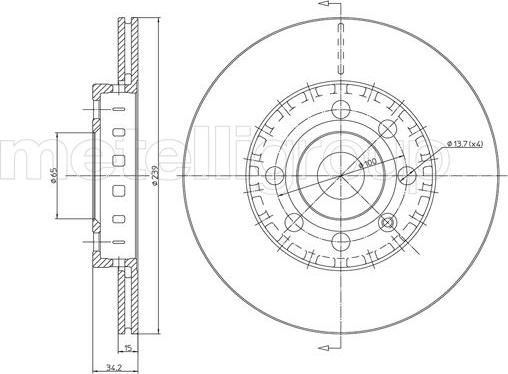 Cifam 800-526 - Bremžu diski www.autospares.lv