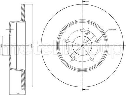 Cifam 800-522C - Bremžu diski www.autospares.lv