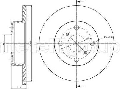 Cifam 800-662 - Bremžu diski www.autospares.lv