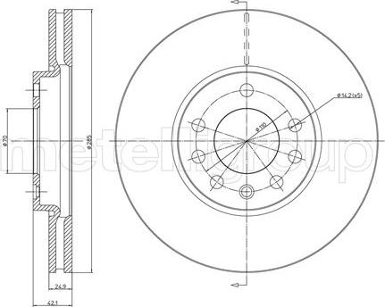 Cifam 800-608C - Bremžu diski www.autospares.lv